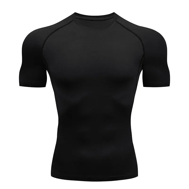 Dagger Print Compression Shirt – Men’s Athletic Quick Dry Rash Guard Tee