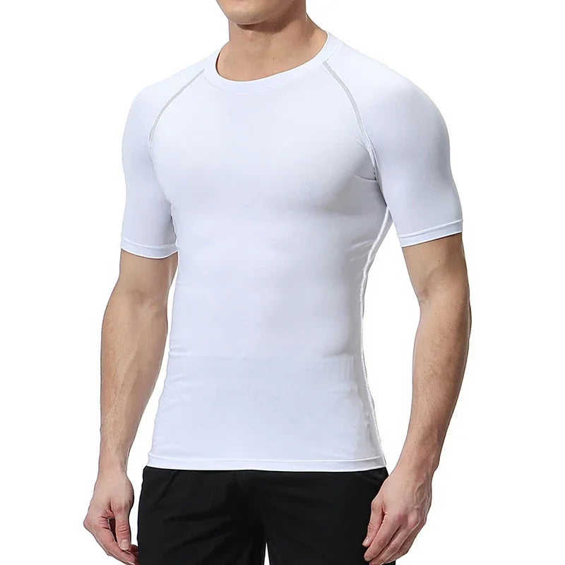 Dagger Print Compression Shirt – Men’s Athletic Quick Dry Rash Guard Tee
